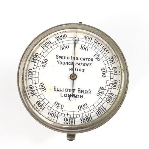 2798 - Elliott Bros of London speed indicator with case