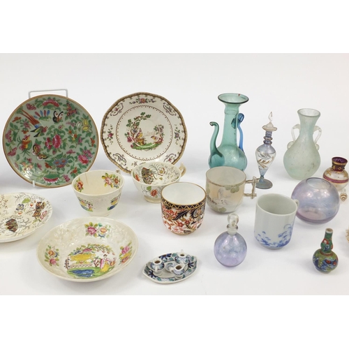 2447 - Antique and later china and glassware including a Chinese double gourd vase, Copeland Italian patter... 