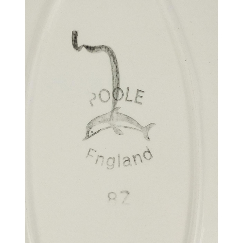 2287 - Poole Delphis Spearhead dish, 44cm in length