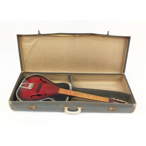 2229 - Wonder six string acoustic guitar with case