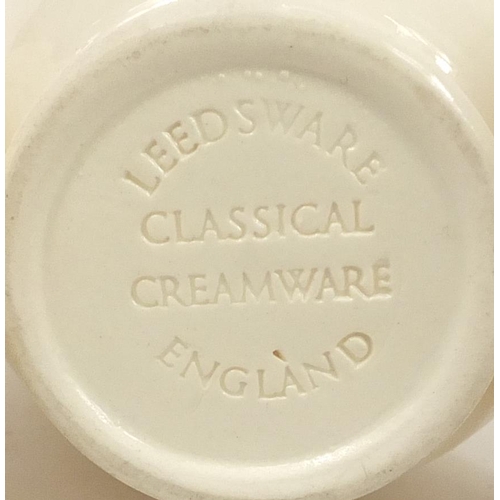 2243 - Leedsware classical Creamware and a Portmeirion parian jug