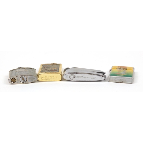 2837 - Vintage and later pocket lighters and cigar cutters including a Will's Embassy example