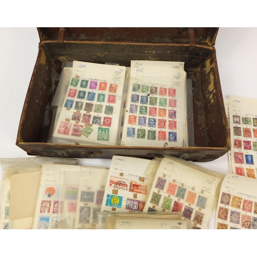 2713 - Early 20th century and later world stamps arranged on sheets including China