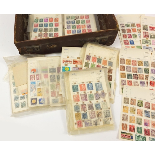 2713 - Early 20th century and later world stamps arranged on sheets including China