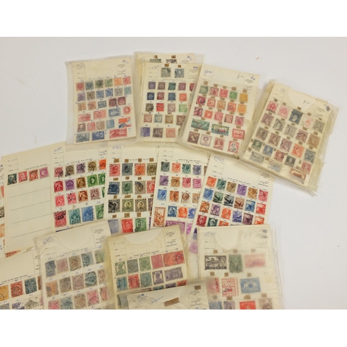 2713 - Early 20th century and later world stamps arranged on sheets including China