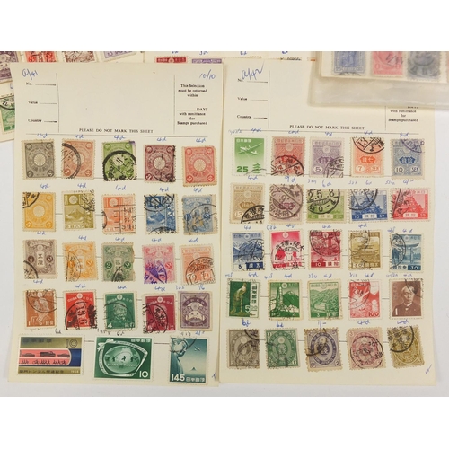 2713 - Early 20th century and later world stamps arranged on sheets including China