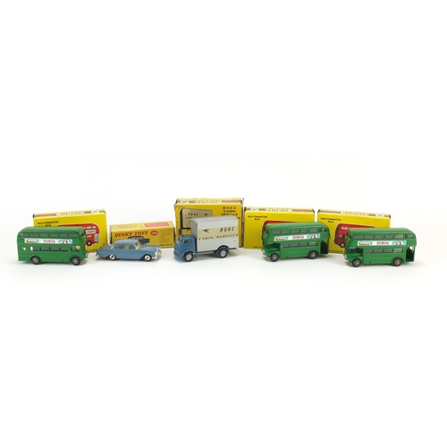 1269 - Vintage die cast vehicles with boxes including Budgie BOAC cabin service lift truck 302, three Budgi... 