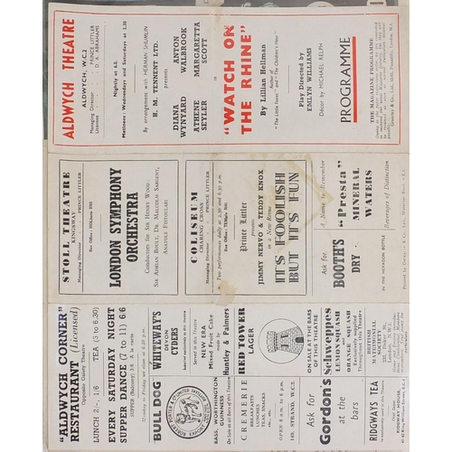 2682 - 1930's and later theatre programmes including Murder from Memory - Ambassadors Theatre, Love for Lov... 