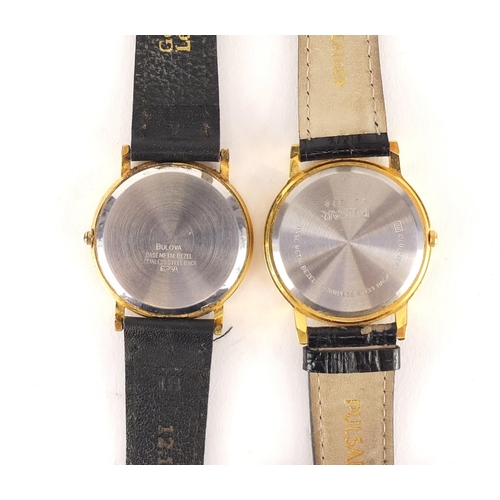 2818 - Bulova quartz wristwatch with date dial and one other