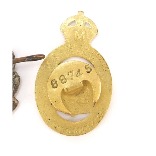 2821 - Royal Flying Corps cap badge and on war service lapel