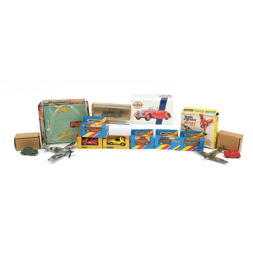 2360 - Vintage and later die cast vehicles including two Dinky aeroplanes numbers 718 and 719, Corgi and Ma... 