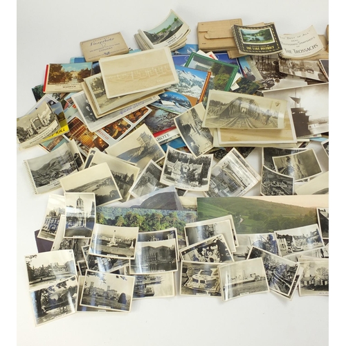 2718 - Mostly topographical postcards, souvenir photos and Senior Service cigarette cards