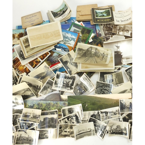 2718 - Mostly topographical postcards, souvenir photos and Senior Service cigarette cards