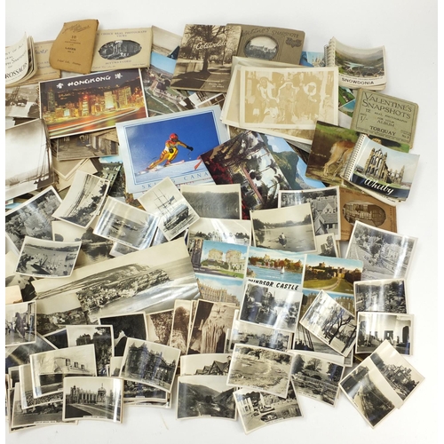 2718 - Mostly topographical postcards, souvenir photos and Senior Service cigarette cards