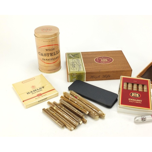 2913 - Cigars and accessories including Hamlet and Willem II