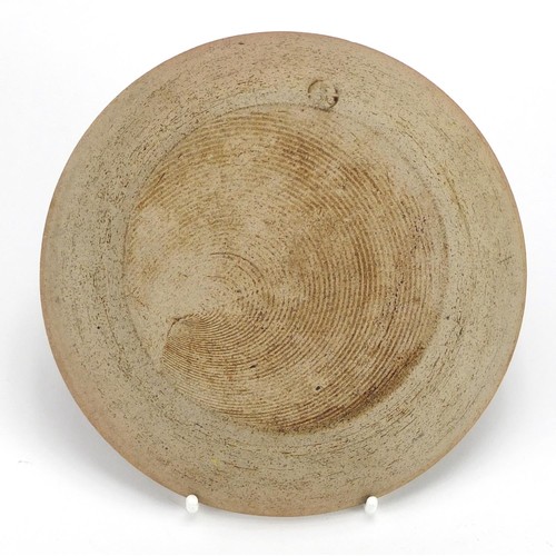 2729 - St Ives studio pottery celadon shallow dish, 15cm in diameter