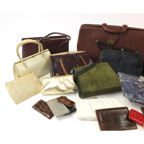 2483 - Mostly vintage ladies handbags, clutch bags and briefcases