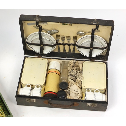 2651 - Two vintage Brexton picnic sets