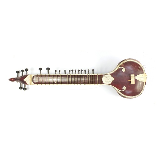 2222 - Indian sitar with case