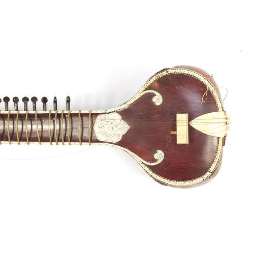 2222 - Indian sitar with case