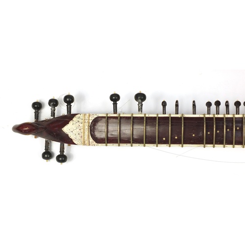 2222 - Indian sitar with case