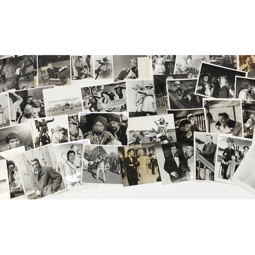 2673 - Collection of black and white film photographs, some with stamps to the reverse, the largest 25.5cm ... 