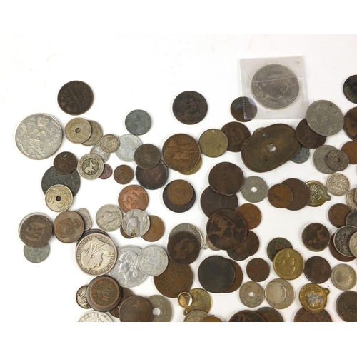 2960 - Antique and later British and world coinage including Maria Theresa Thaler, Chinese coins, silver si... 