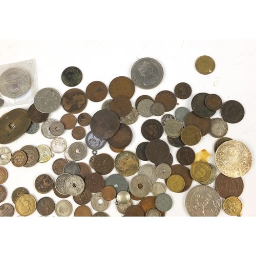 2960 - Antique and later British and world coinage including Maria Theresa Thaler, Chinese coins, silver si... 