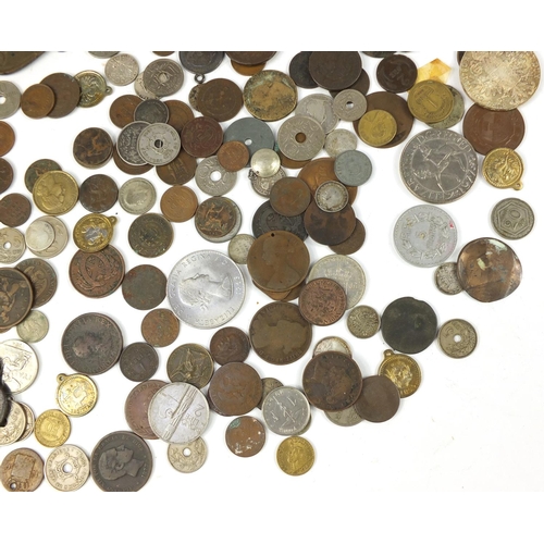 2960 - Antique and later British and world coinage including Maria Theresa Thaler, Chinese coins, silver si... 