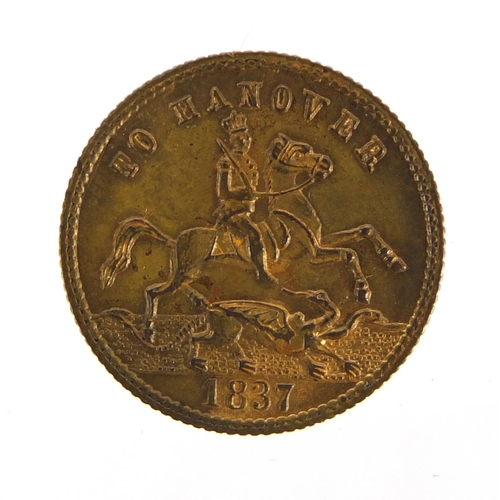 2999 - 1837 Hanover gilt token