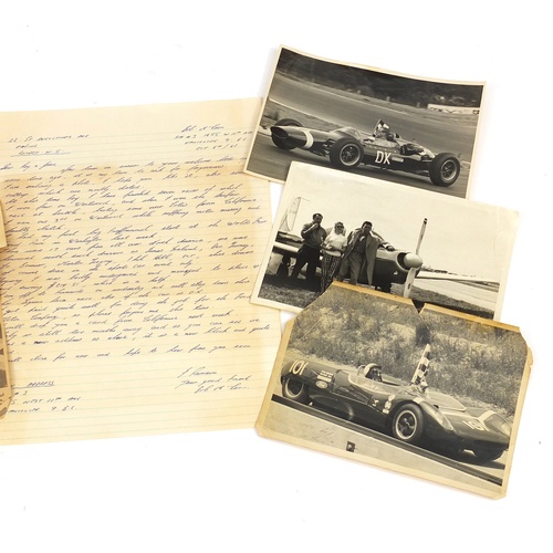 762 - Vintage Canadian motor car racing ephemera relating to Bob McLean who died in 1966 at Sebring racewa... 