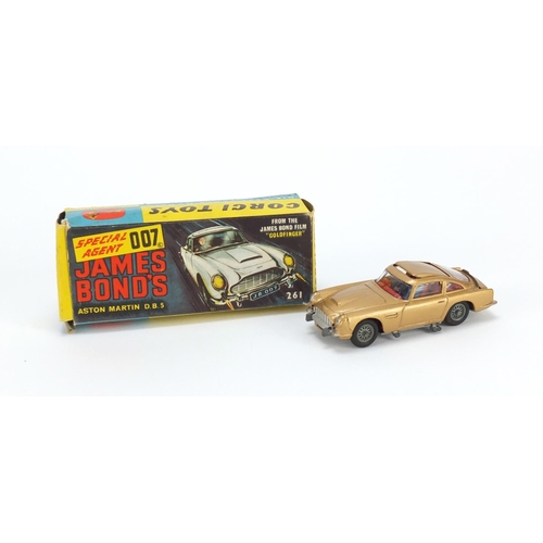 768 - Vintage Corgi Toys James Bond Aston Martin DB5 with box, numbered 261