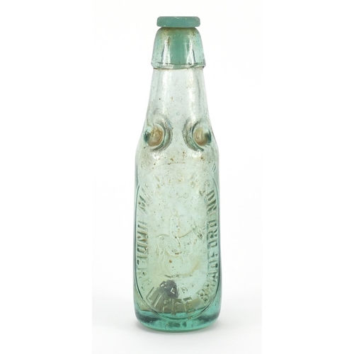 775 - 19th century Codd bottle advertising Milnes & Son, 20cm high