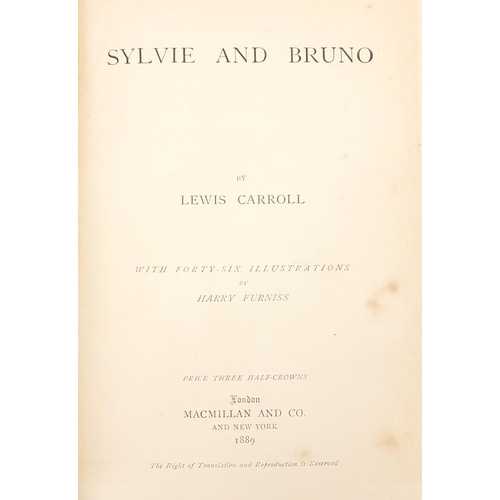 393 - Sylvie & Bruno, hardback book by Lewis Carroll, published Macmillan & Co 1889