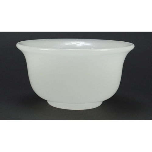 80 - Chinese Peking glass bowl, 13.5cm in diameter