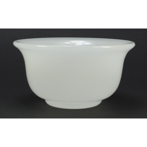 80 - Chinese Peking glass bowl, 13.5cm in diameter