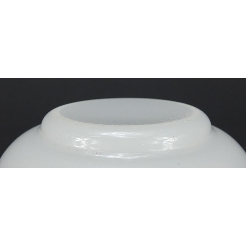 80 - Chinese Peking glass bowl, 13.5cm in diameter