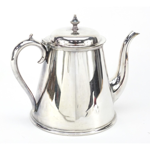 22 - Shipping interest Elkington & Co silver plated teapot with British India Steam Navigation Company mo... 