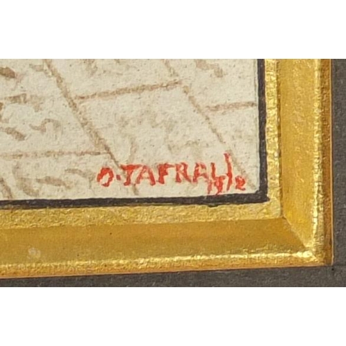 1278 - Religious scenes, two Art Nouveau watercolours, each bearing signatures O Tafrali, inscriptions vers... 