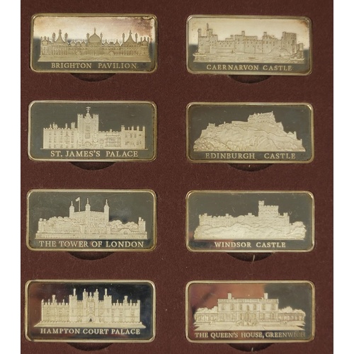 3687 - Set of twelve Royal Palace ingots by The Birmingham Mint, limited edition 775/3000, including Bright... 