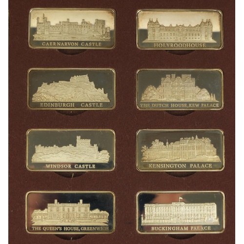 3687 - Set of twelve Royal Palace ingots by The Birmingham Mint, limited edition 775/3000, including Bright... 