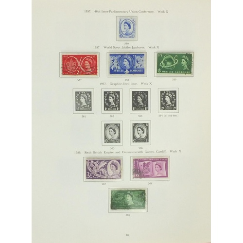 3871 - Album of Great Britain stamps with Queen Victoria line engraved examples including 1D black and 1840... 