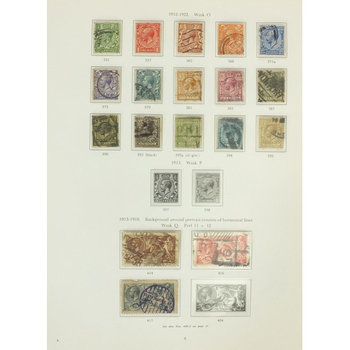 3871 - Album of Great Britain stamps with Queen Victoria line engraved examples including 1D black and 1840... 