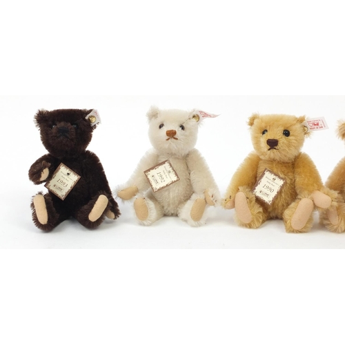 4113 - Steiff UK baby bear set 1989-1993 with certificate numbered 00235 (All proceeds from this sale will ... 