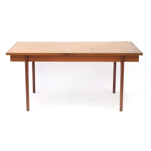 3072 - 1970's Uniflex teak table, two folding artist's easels and a selection of paint used by Alfred Danie... 