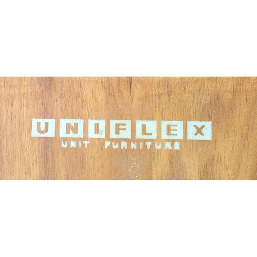 3072 - 1970's Uniflex teak table, two folding artist's easels and a selection of paint used by Alfred Danie... 