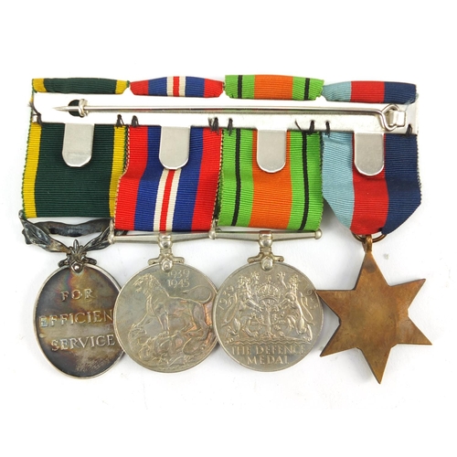 3106 - British military World War II medal group relating to the Bolton family, including a medal group wit... 