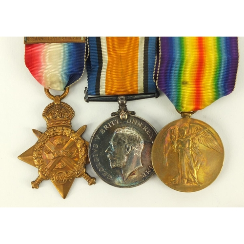 3105 - British military World War I medal group including a trio with Mons Star, the Victory medal awarded ... 