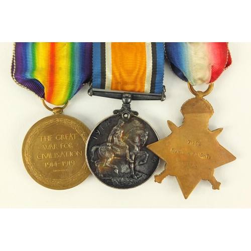 3105 - British military World War I medal group including a trio with Mons Star, the Victory medal awarded ... 