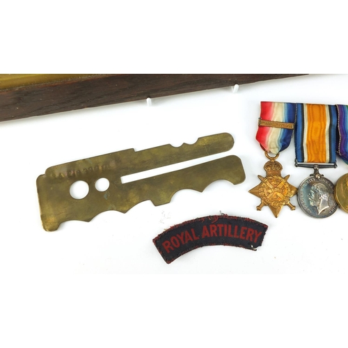 3105 - British military World War I medal group including a trio with Mons Star, the Victory medal awarded ... 